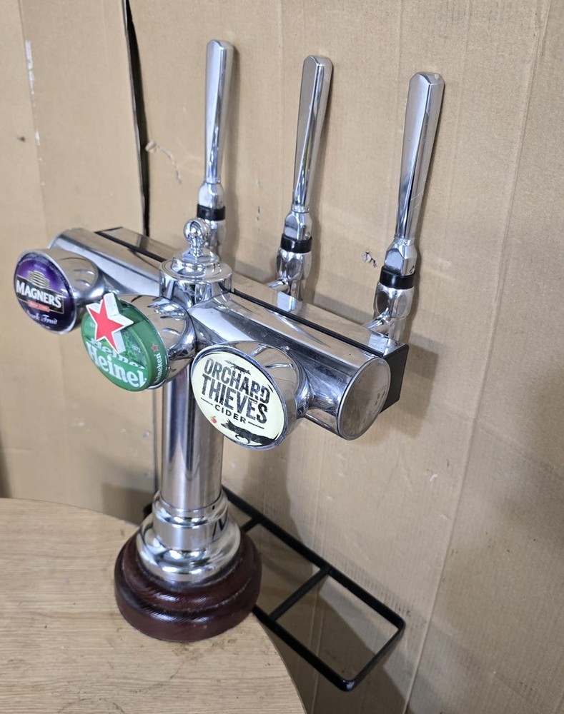 3 Way Beer Pump/ Beer Font / Pub / Bar/ Mancave/Heineken/Magners/Orchard