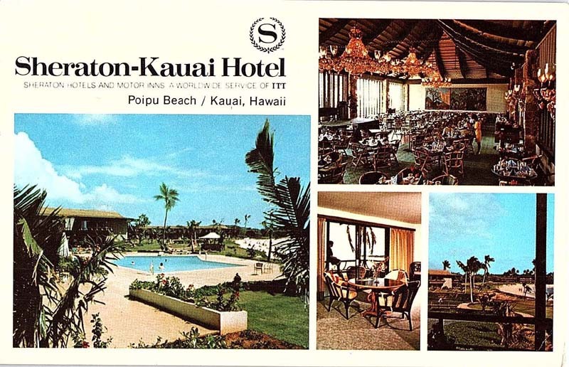 Postcard HOTEL SCENE Kauai Hawaii HI m/09 AI9741