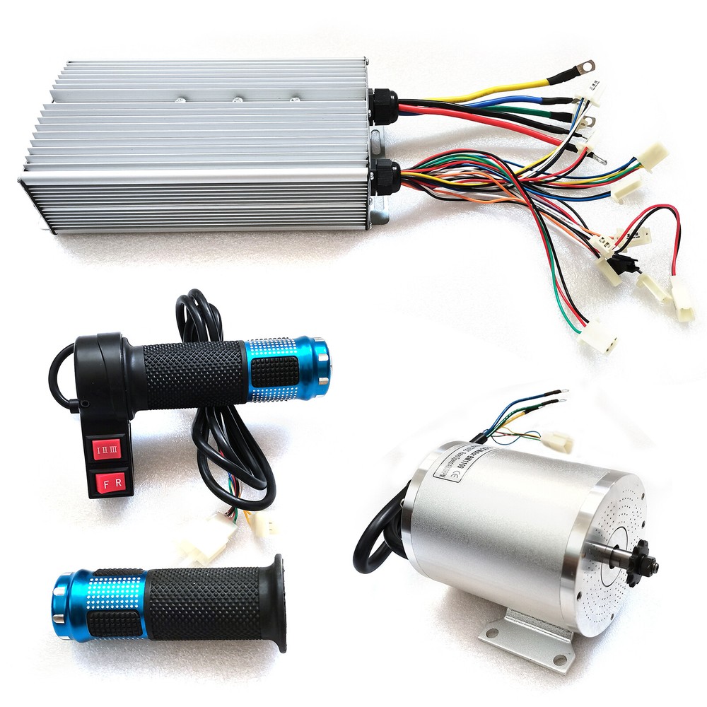 BLDC Motor Kit And Brushless Controller 72V 3000W For Electric Scooter Go Kart