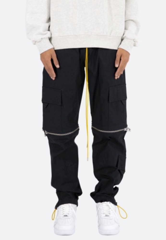 MNML Mens  Zip Off Cargo Pants - Black.