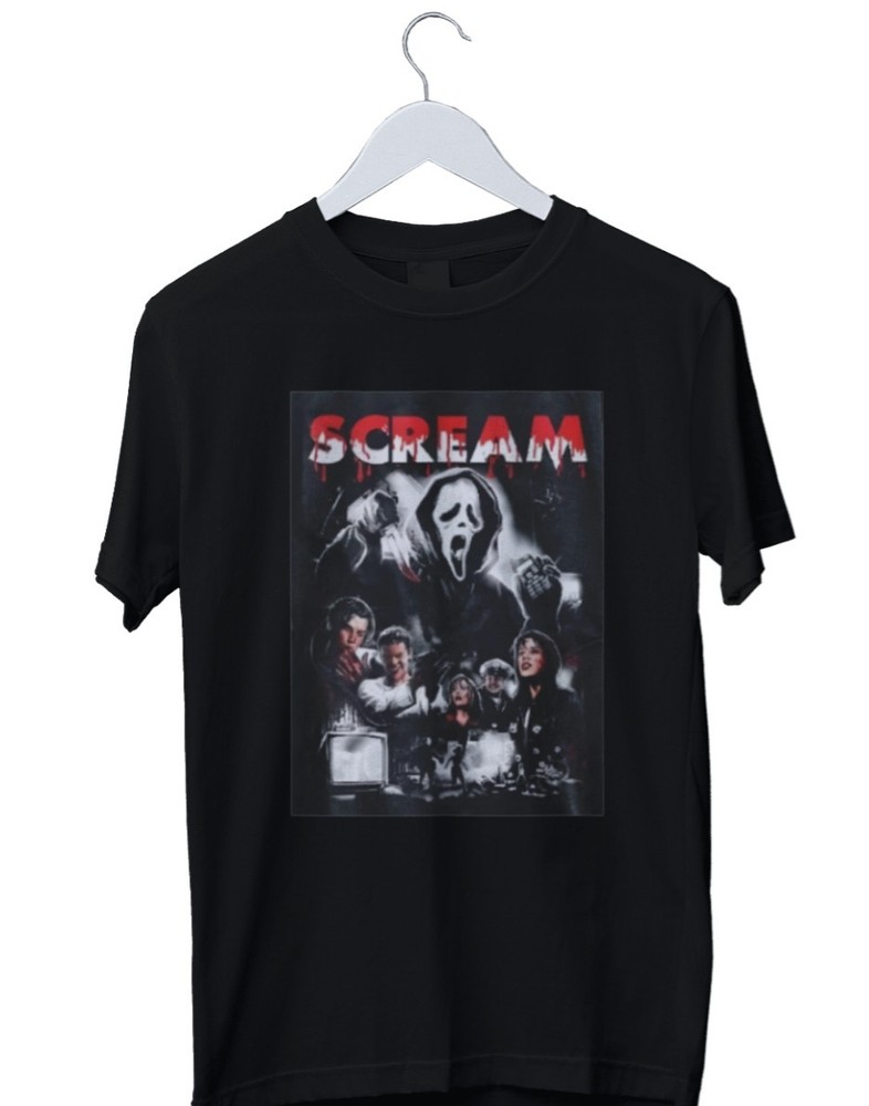 Scream Vintage Horror Movie Graphic T-Shirt Mens S M L XL 2 3 4XL
