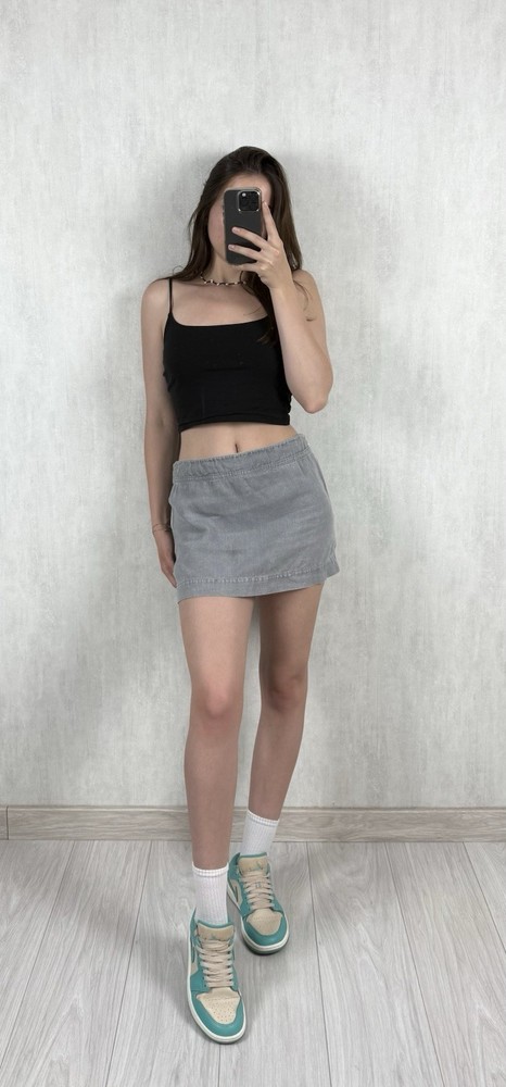 Prada Linen Mini Skirt Size 40