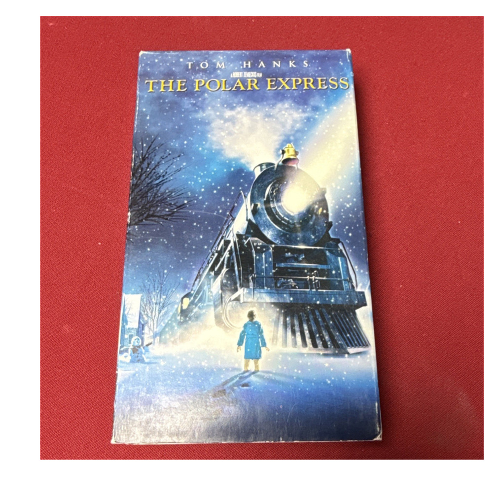 The Polar Express VHS Tape 2005 Tom Hanks Late Release Animated Christmas Movie