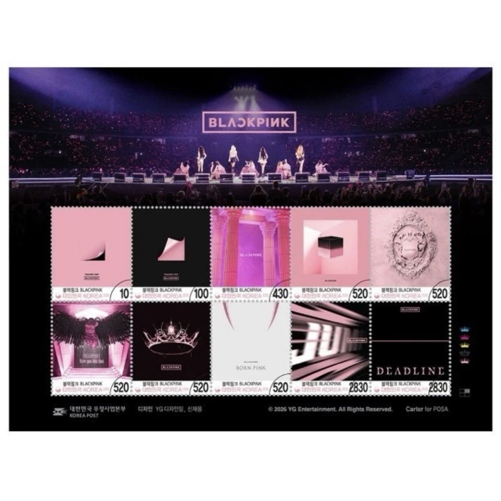 [Pre-order] Blackpink Postage Stamp Korea Limited Collectable Kpop