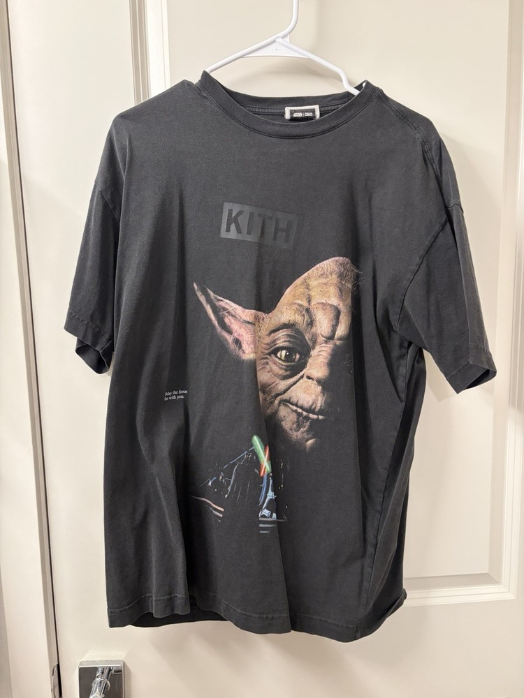 Kith x STAR WARS Yoda Vintage Tee Black PH