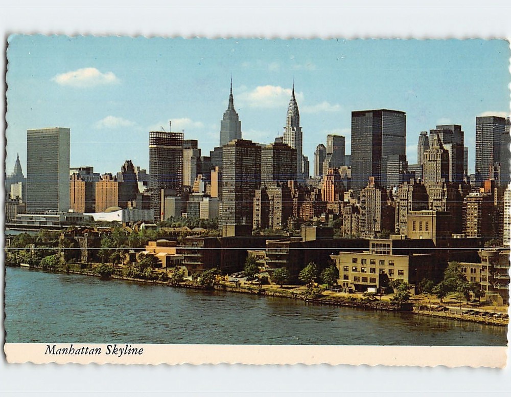 Postcard Manhattan Skyline New York USA