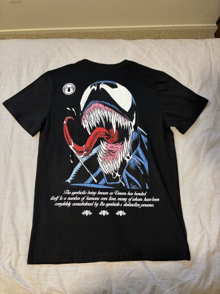 Marvel Black Venom Short Sleeve T-Shirt Size Medium