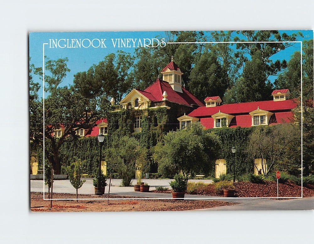 Postcard Inglenook Vineyards Napa Valley California USA