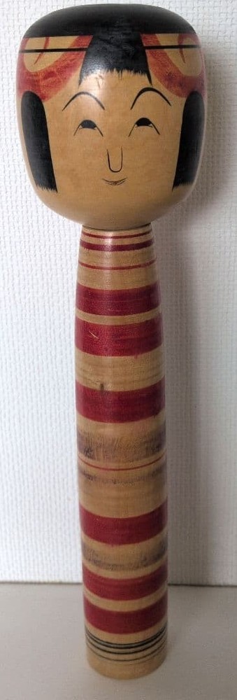 Toshiaki Sato Kokeshi Doll Clay Bath Vintage 30cm Used Traditional Craft