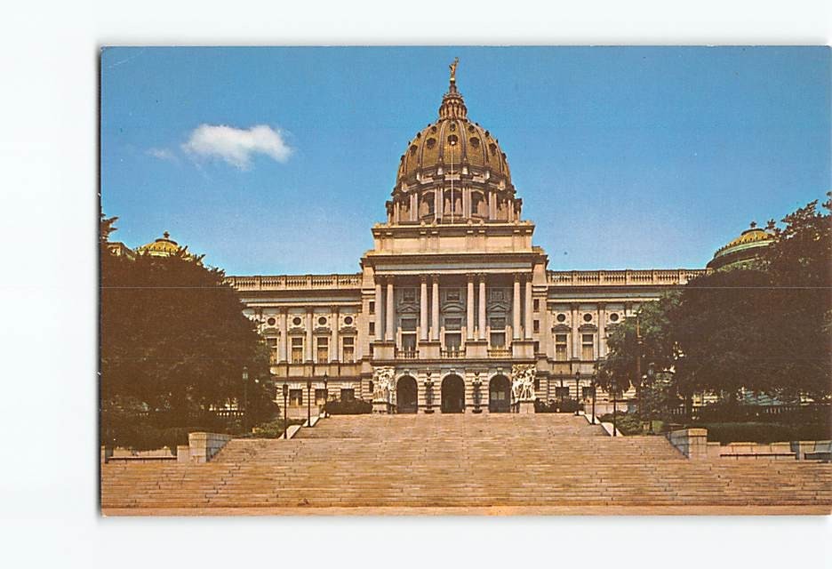 Postcard State Capitol Harrisburg Pennsylvania USA