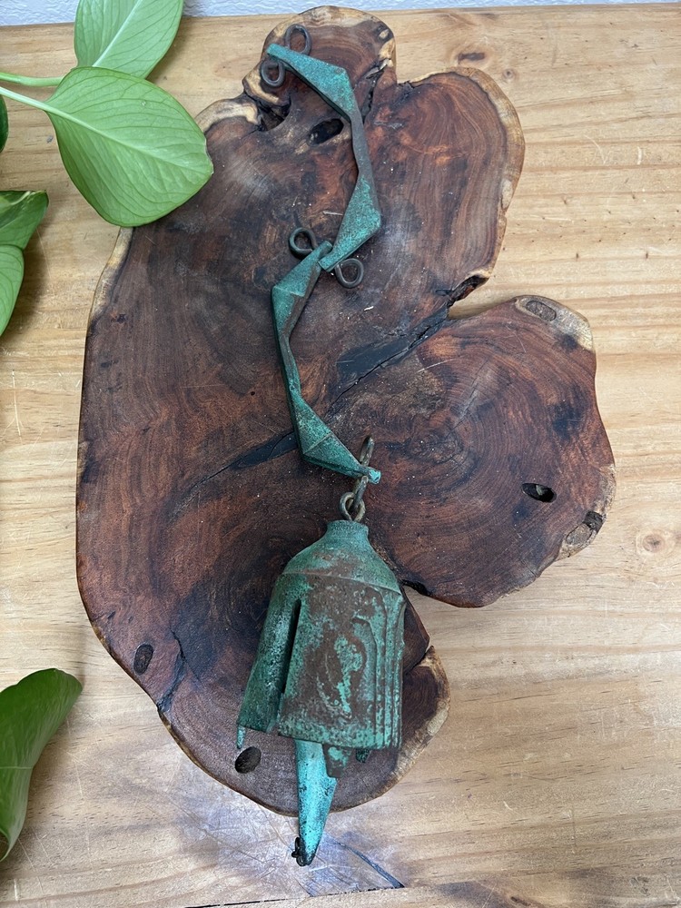 Paolo Soleri Arcosanti Cosanti Bronze Wind Chime Bell no clapper Patina