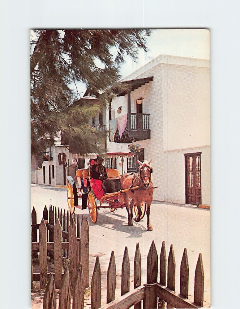 Postcard Casa Ribera San Agustin Antiguo St. Augustine Florida USA