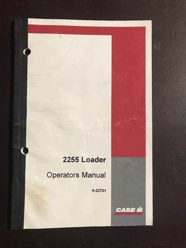 Case IH 2255 Loader Operators Manual