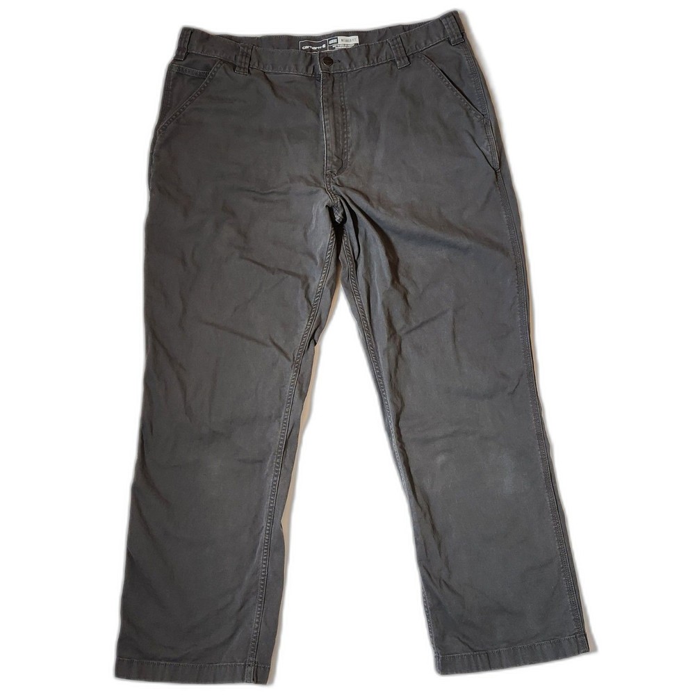 Carhartt Rugged Flex Canvas Work Pants Men’s 40x32 Gravel Gray