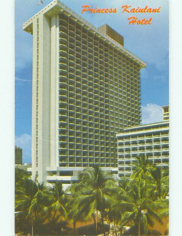 Pre-1980 PRINCESS HOTEL Waikiki - Honolulu Hawaii HI HQ3073