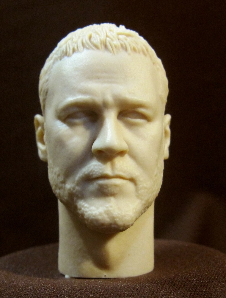 CUSTOM RESIN UNPAINTED HEAD SCULPT, Action figures 1/6 scale V-2