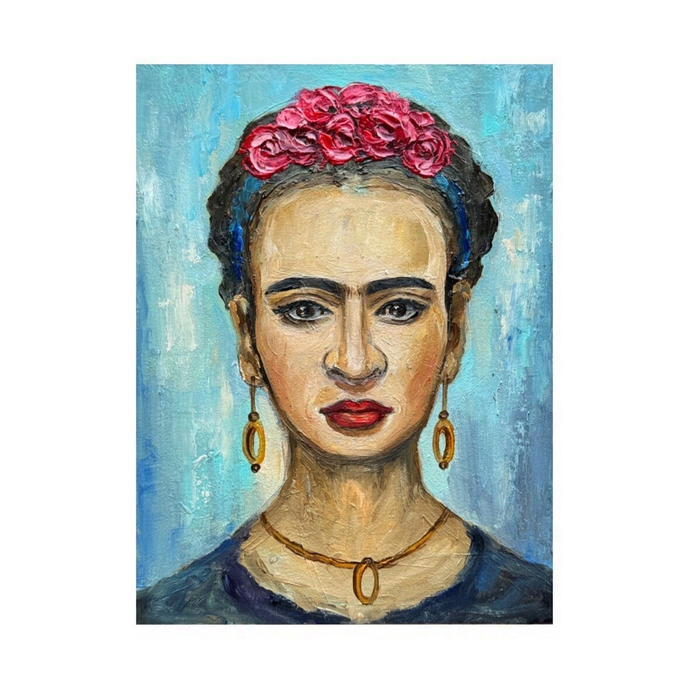 Original Art Frida Kahlo Painting Frida Portrait Art  Women Painting Frida Art