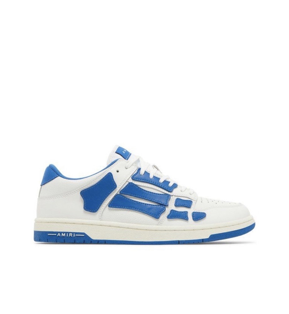 Amiri Skel Low Top Sneakers Size 42, White/Blue