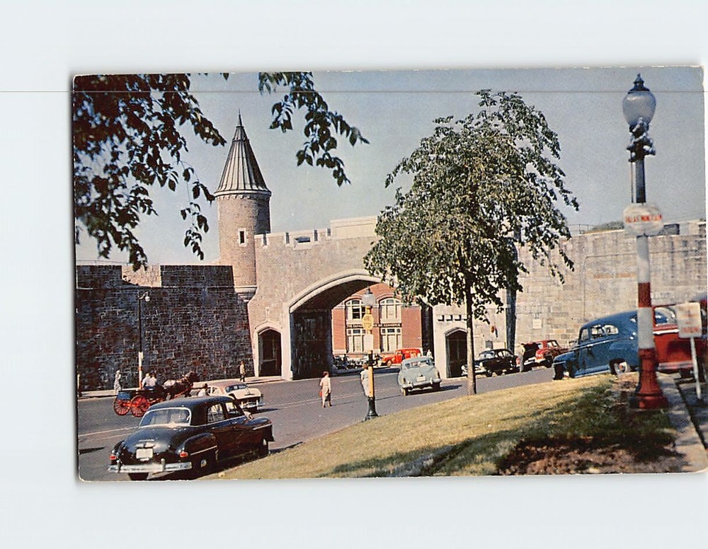 Postcard St. John's Gate Quebec Canada