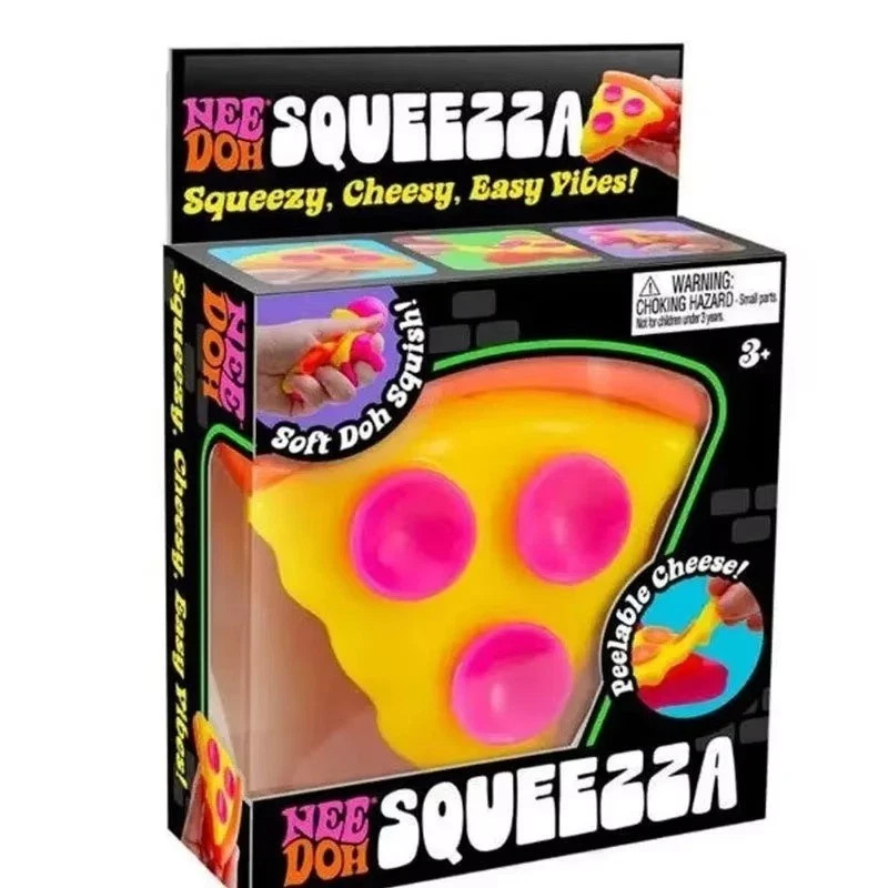 Schylling NeeDoh Pizza Cube: The Perfect Sensory Squish Pizza Fidget Cube