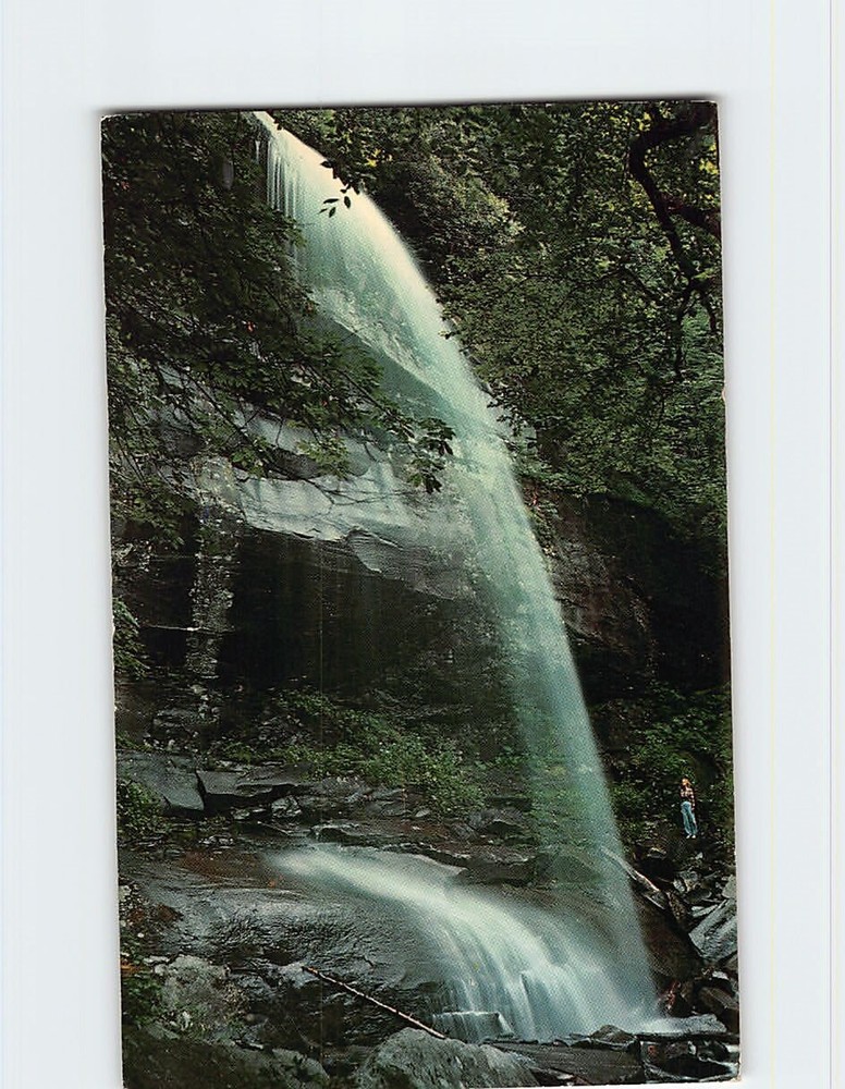 Postcard Rainbow Falls Great Smoky Mountains National Park Tennessee USA