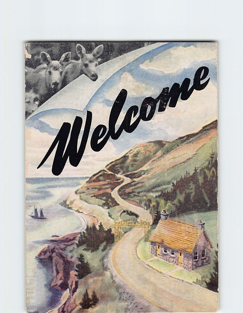 Postcard Welcome Mount Eisenhower Banff National Park Alberta Canada