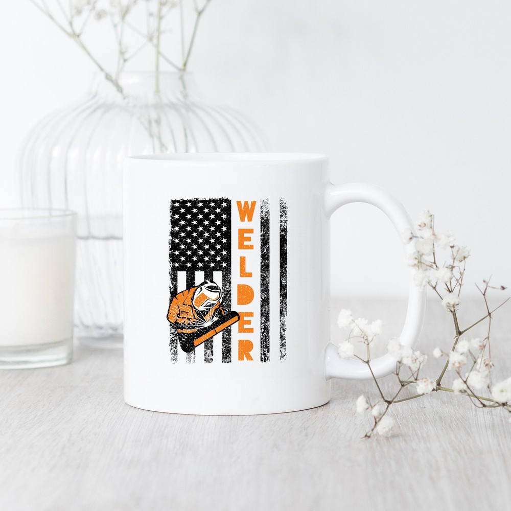 Funny Welder Flag Mug Perfect Welding Gift for Graduation