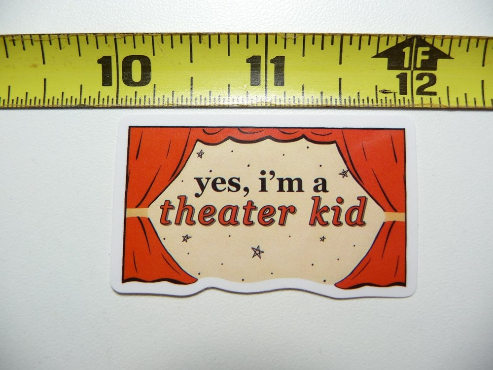 Theater Kid Sticker Decal for Drama Acting Stage Play Lovers