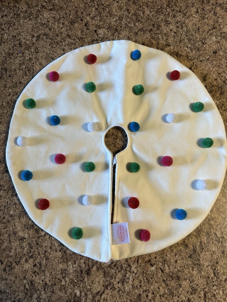 Wondershop Mini Pom Pom Christmas Tree Skirt for Holiday Decor