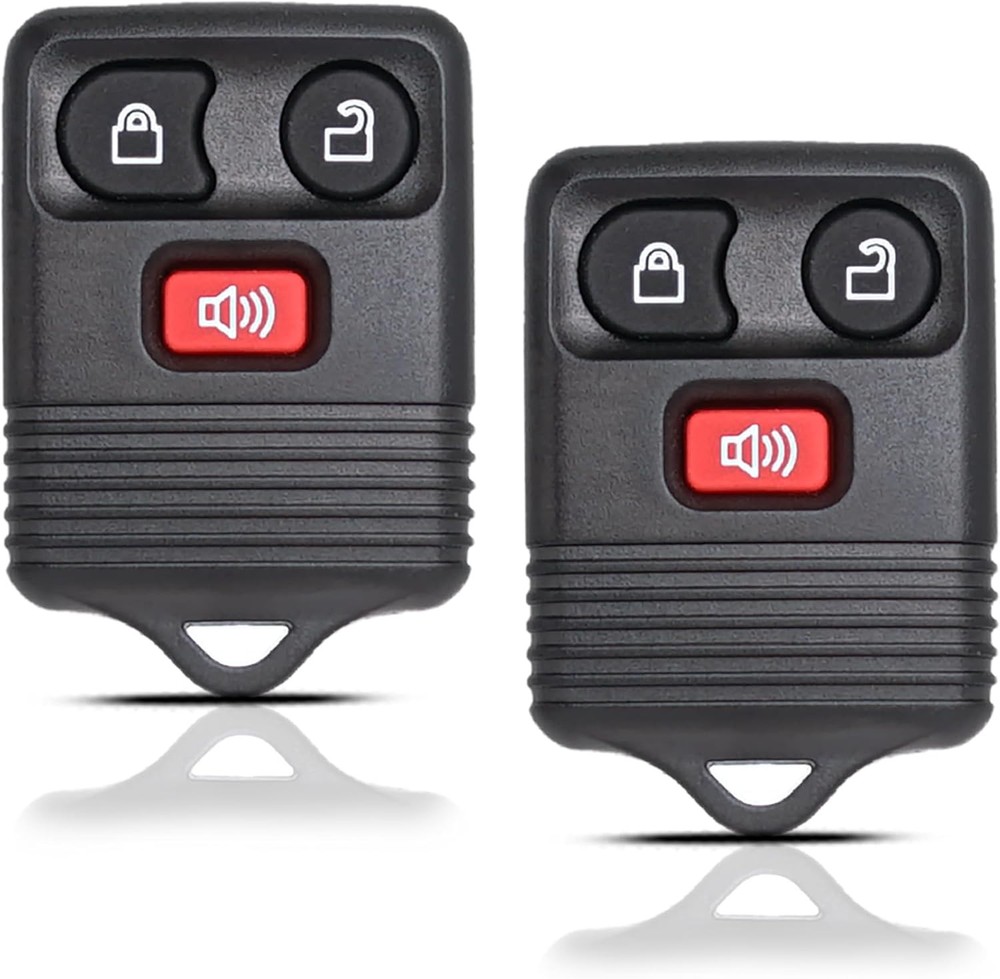 2 Key Fob Remote Replacement Fits for 1998-2016 F150 F250 F350 Ranger Black