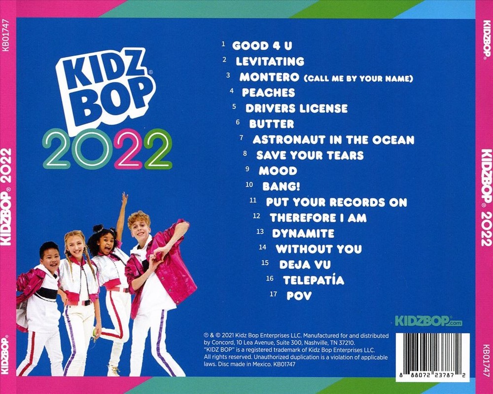 Kidz Bop Kids Kidz Bop 2022 New Cd