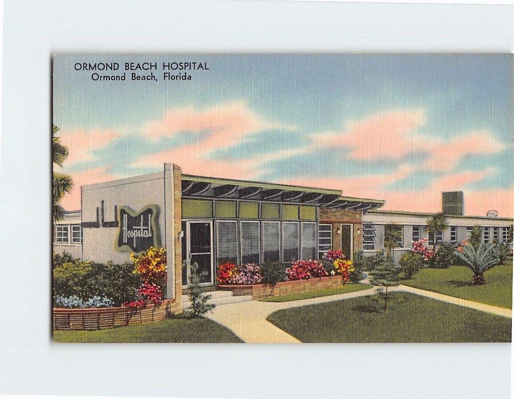 Postcard Ormond Beach Hospital Ormond Beach Florida USA