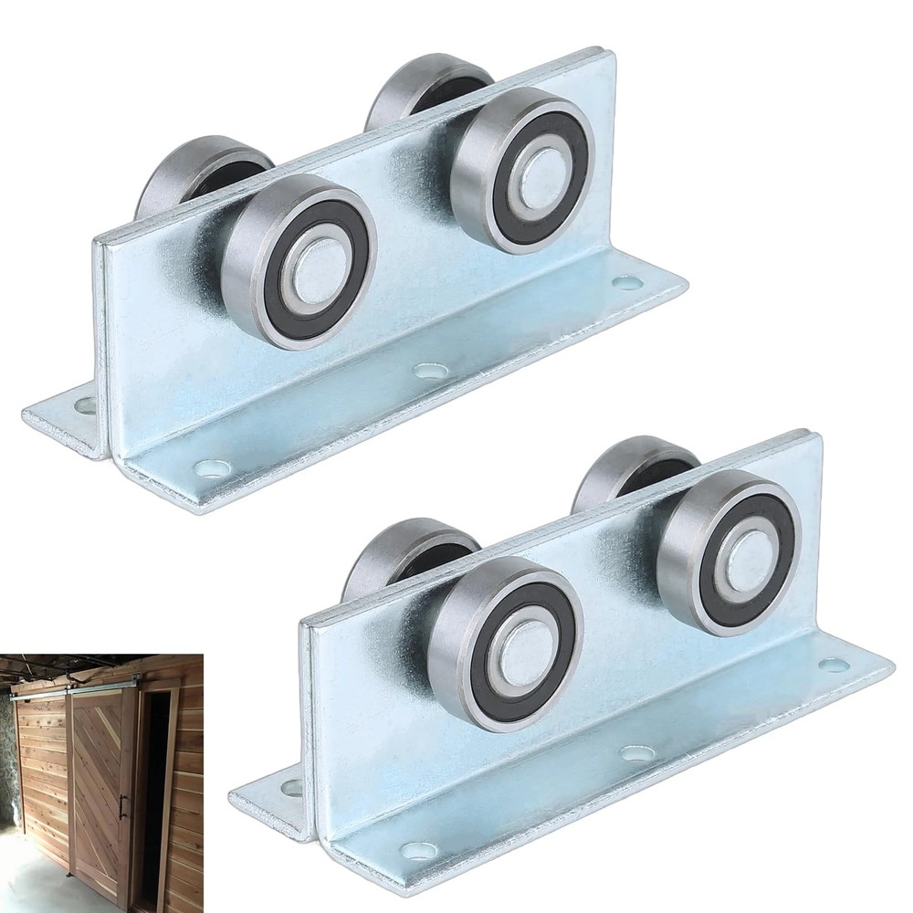 4 Wheel Trolley Assembly Roller Strut Channel Trolley Heavy Duty Barn or Shed...