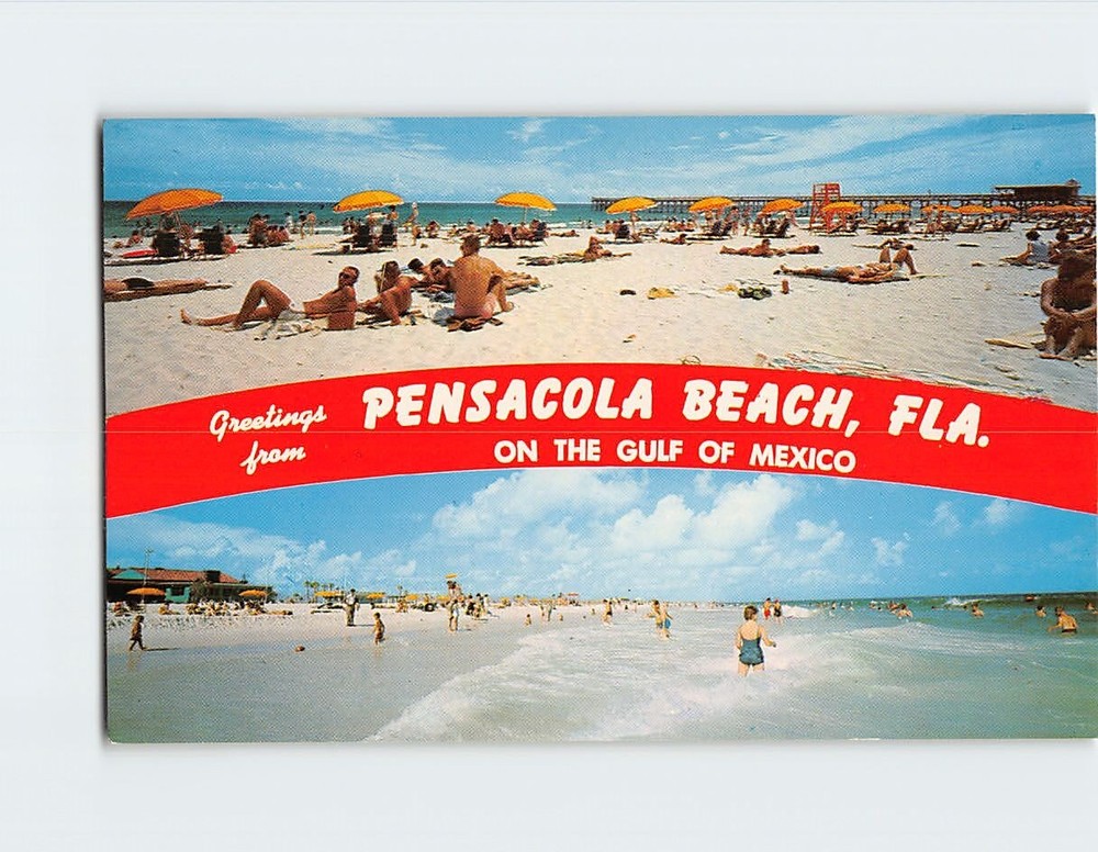 Postcard Greetings From Pensacola Beach Florida
