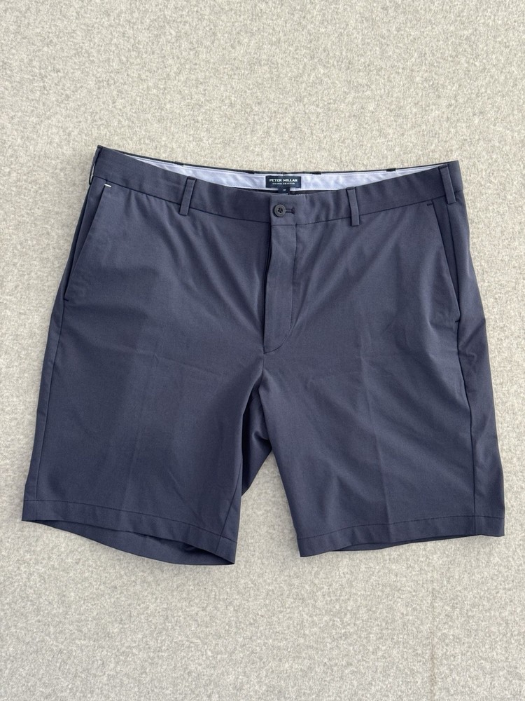 Peter Millar Crown Crafted Surge Performance Golf Shorts Navy Blue Men’s Size 38