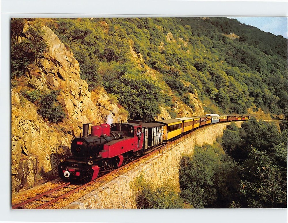 Postcard Les gorges du Doux Chemin De Fer Du Vivarais Tournon Lamastre France