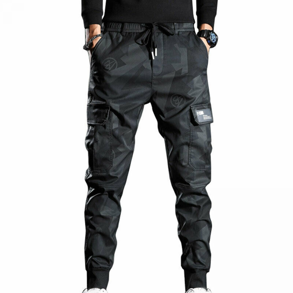 Men's Casual Jogger Sweatpants - Loose Streetwear Urban Combat Trousers