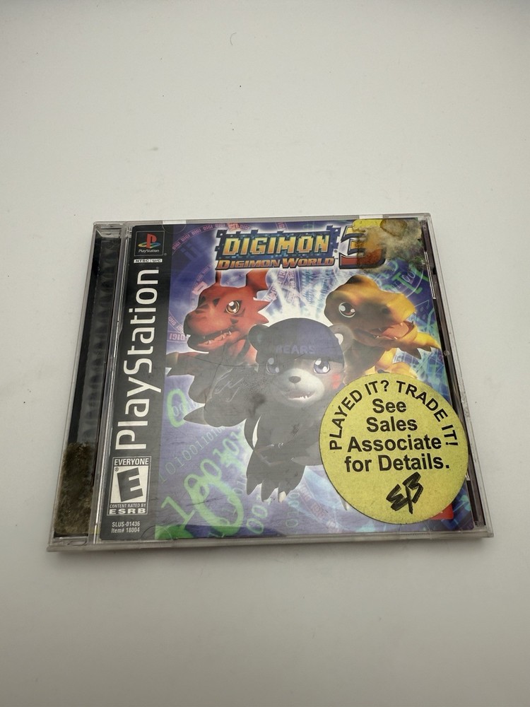 Digimon World 3 Playstation PS1 CIB Complete With Manual Tested Working Game
