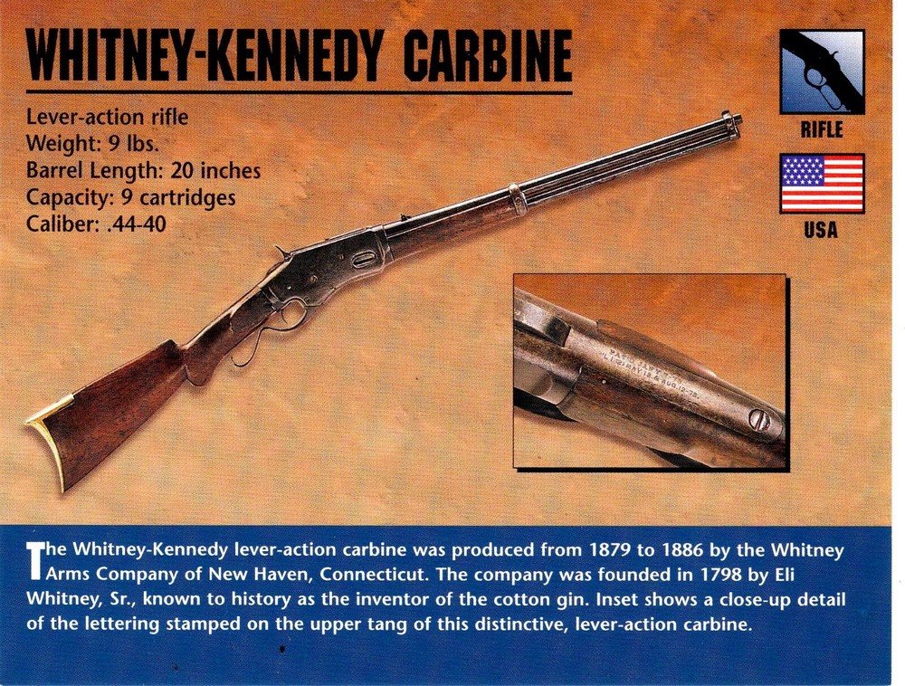 Whitney Kennedy Carbine Rifle Classic Firearms Photo Card u