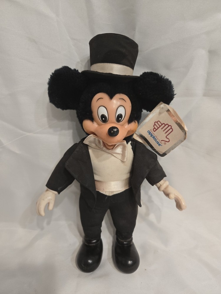 Vintage Disney Applause Mickey Mouse Formal Dress Up Plush and Plastic 11
