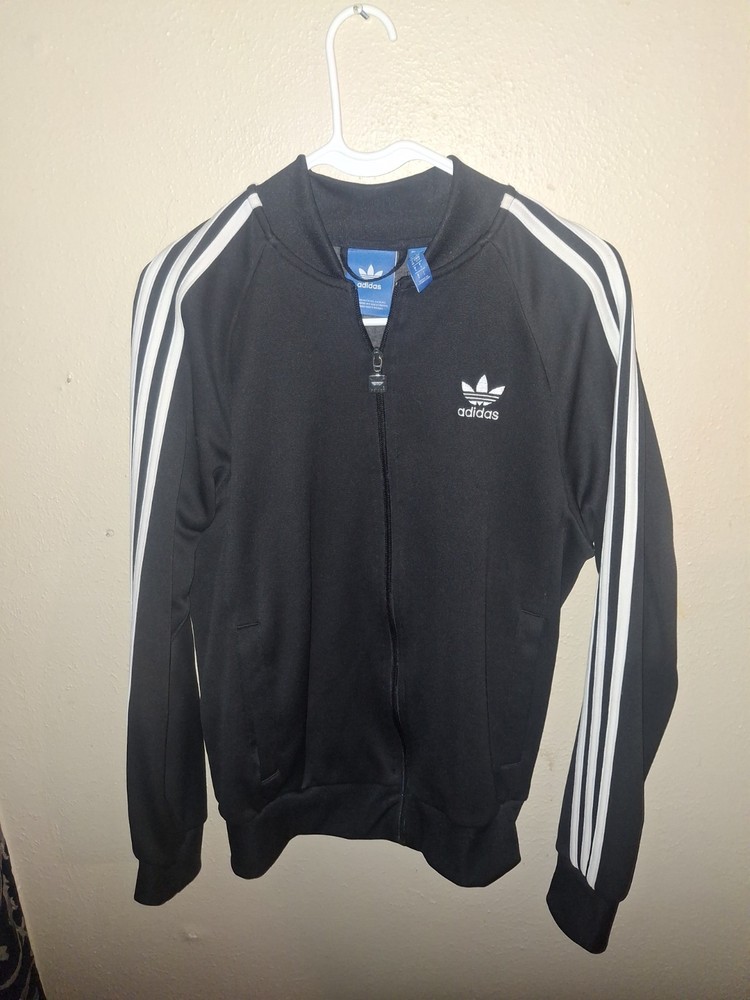 Adidas Black White Bomber Jacket Size S