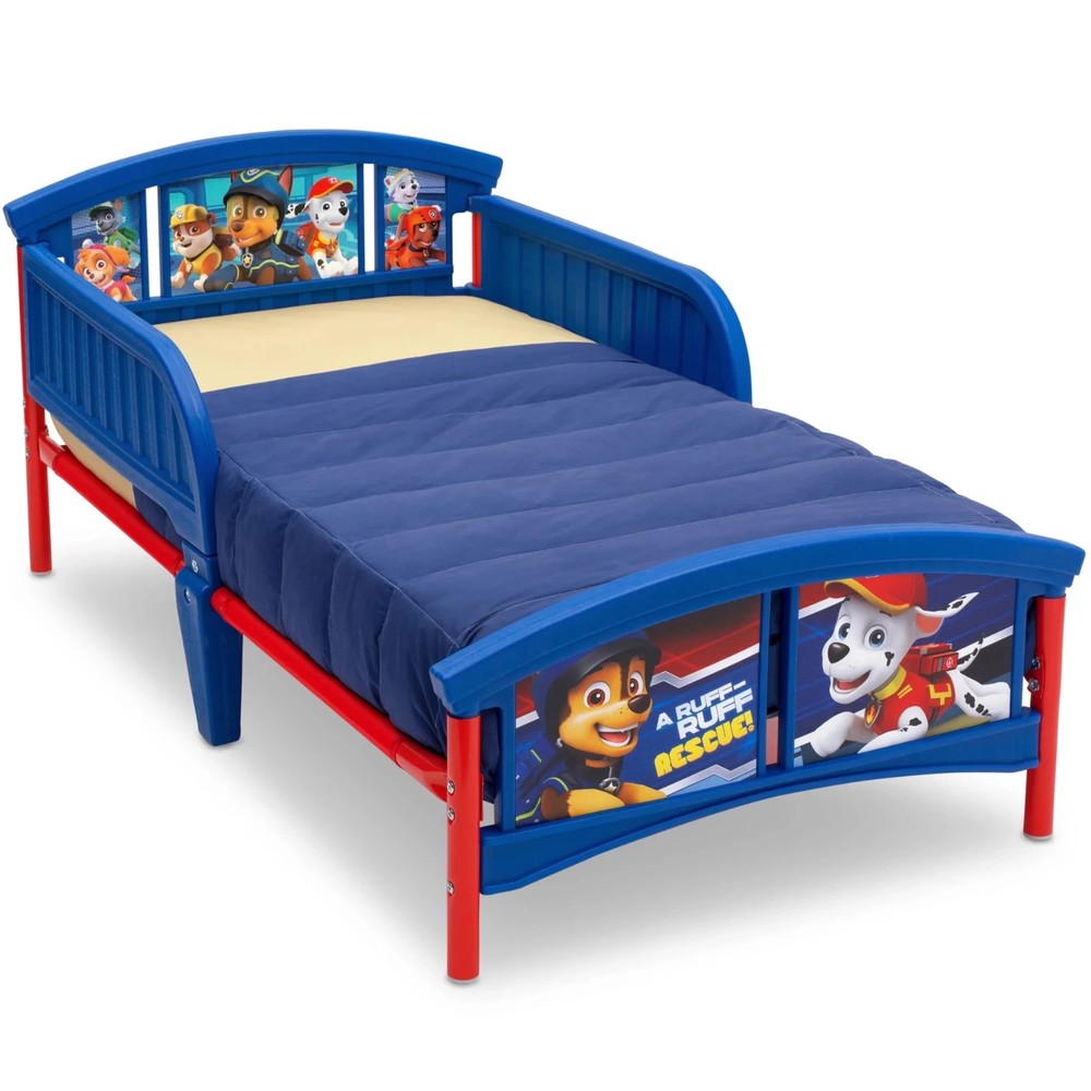 Paw Patrol Toddler Bed with Guard Rails for Boys and Girls