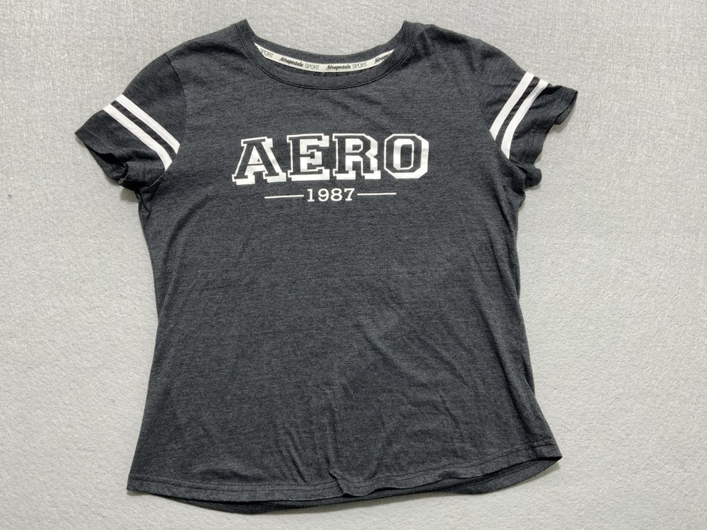 Aeropostale Women’s T Shirt. Aero Sport Size L Gray