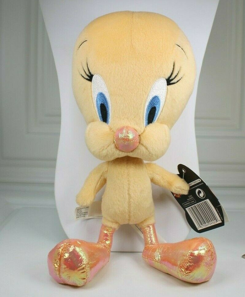 WARNER BROS. LOONEY TUNES - TWEETY BIRD BACK IN ACTION PEACH PLUSH 2003 W TAGS