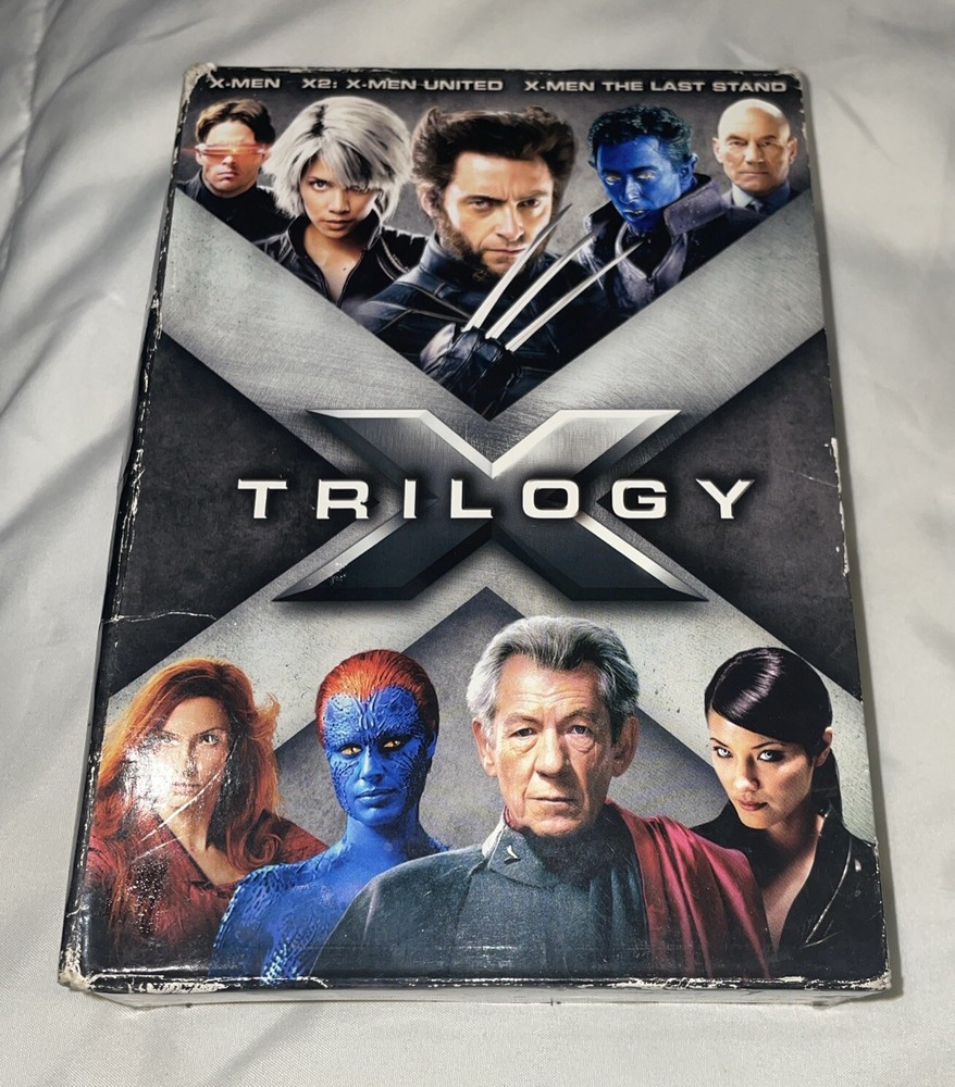 X-Men Trilogy Pack (DVD, 2009, 3-Disc Set, Widescreen) Hugh Jackman Wolverine