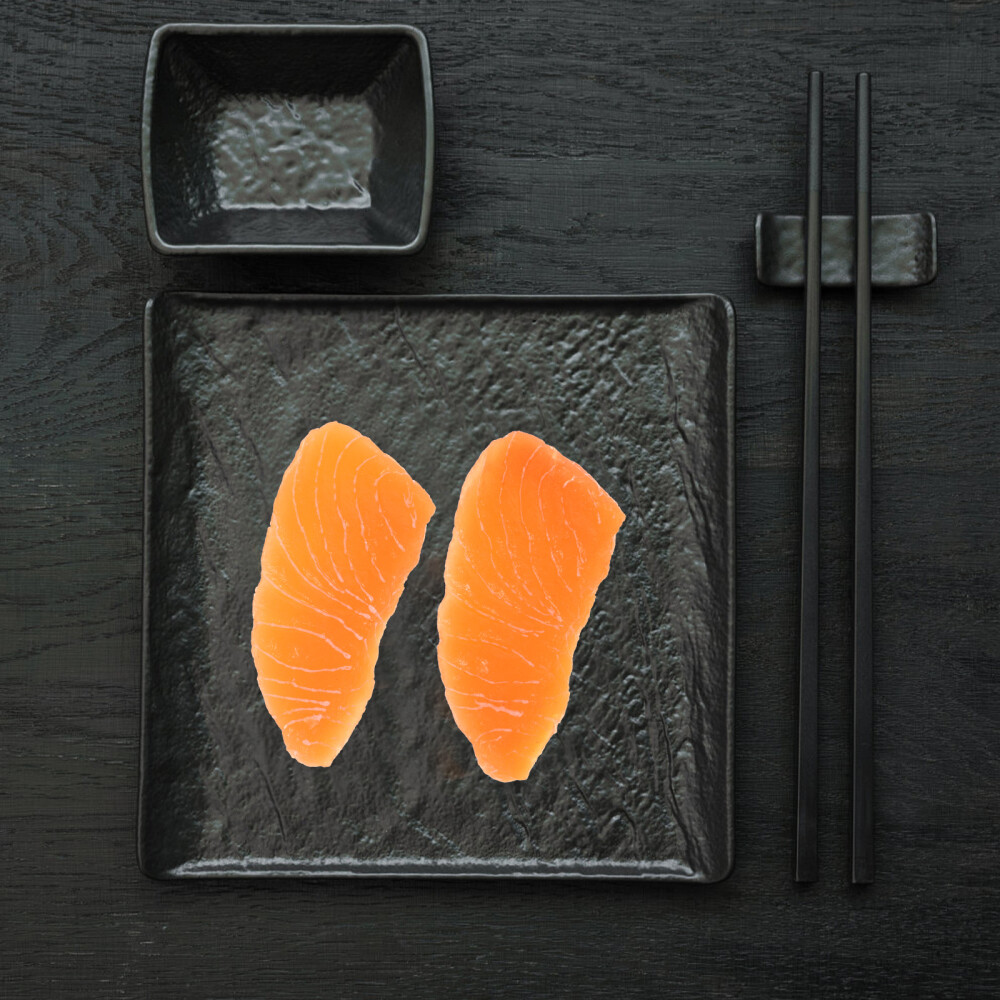2 Pcs Fake Salmon Food Toy Imitation Fillet Artificial Model
