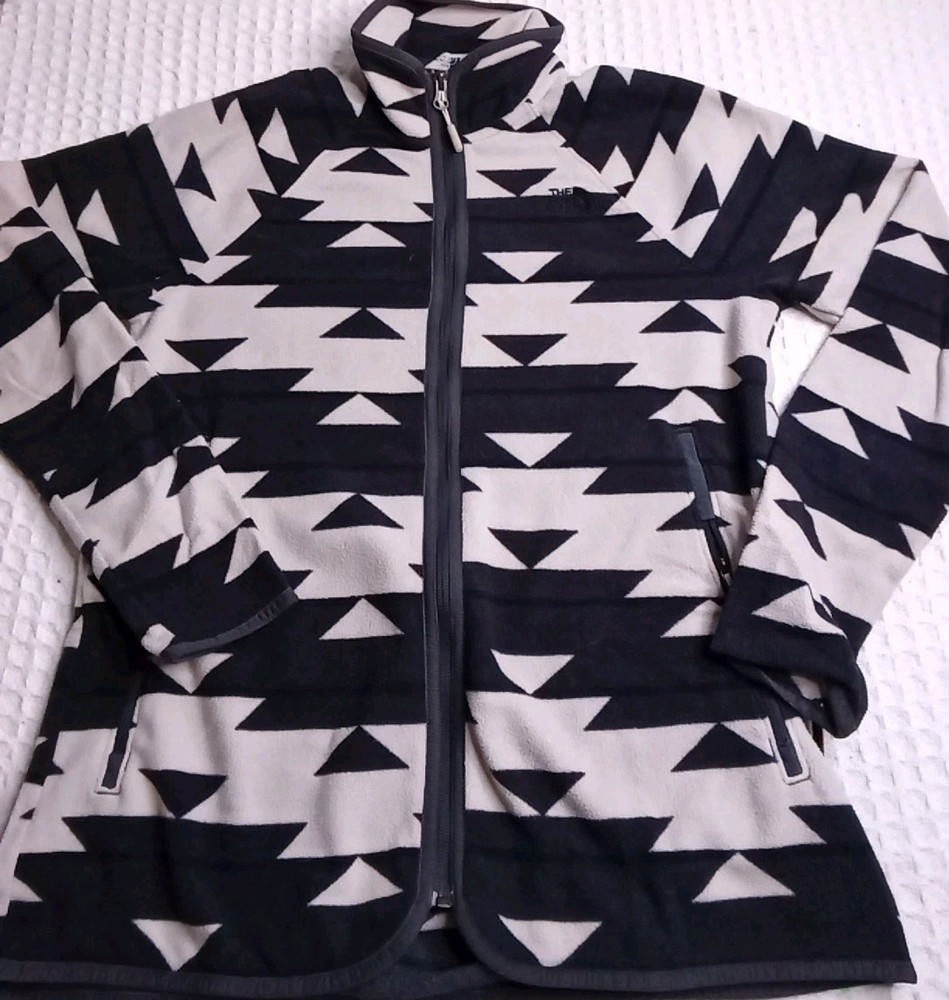 North Face Tribal Aztec Print Women's Fleece Jacket Size Small