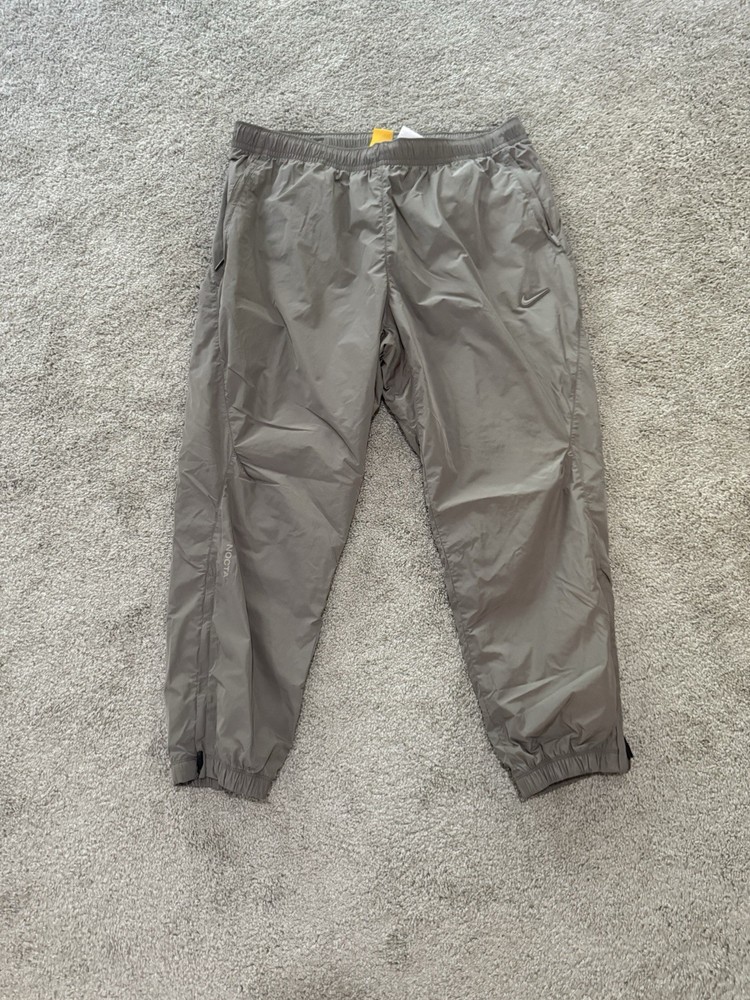 Nike NOCTA Northstar Grey Nylon Windbreaker Track Pants Men Size XXL