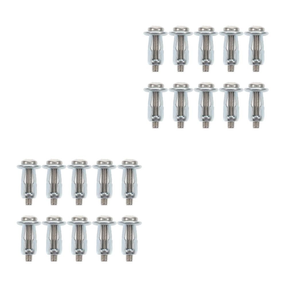 2 Pack Fasteners for Metal Doors Dry Wall Anchors and Screws Kit
