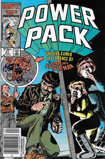 Power Pack #21 (Newsstand) VG; Marvel | low grade - Spider-Man - we combine ship